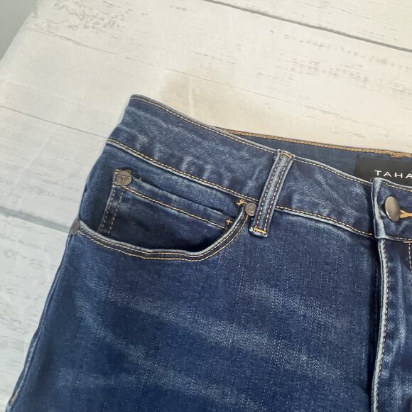 Tahari Jeans size 8/29 Chloe Fit Solution Skinny Stretch Blue Denim Pants Womens - Picture 4 of 7